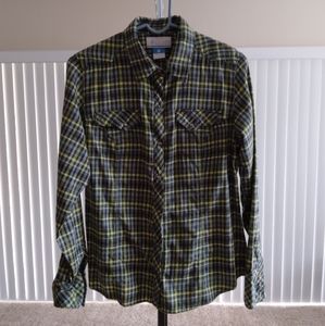 Columbia Snowy Nook Flannel Long Sleeve Womens Medium